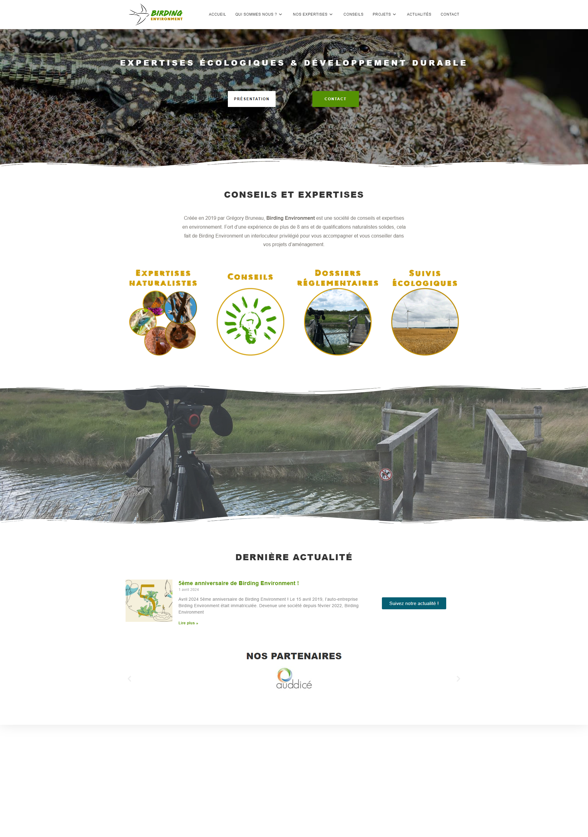 Apercu du projet Birding Environment